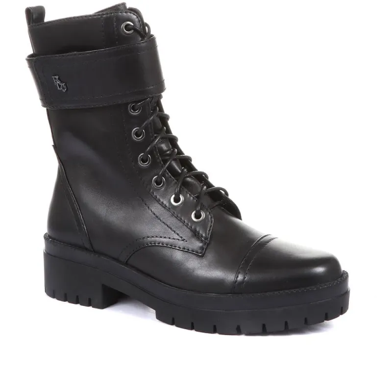 Olga-07 Leather Biker Boots - SINO34500 / 320 491 sold by Shoe-Shop