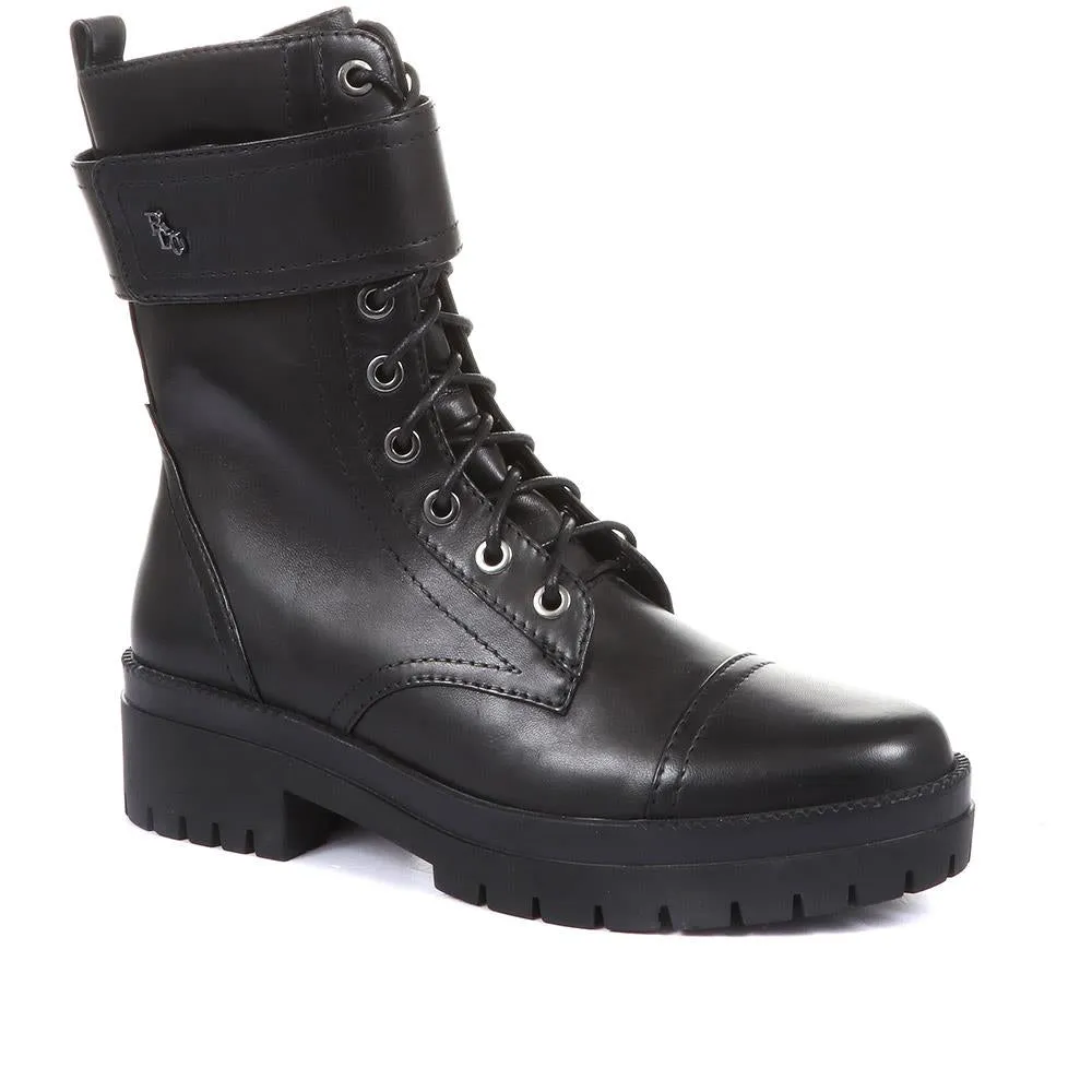 Olga-07 Leather Biker Boots - SINO34500 / 320 491 sold by Shoe-Shop
