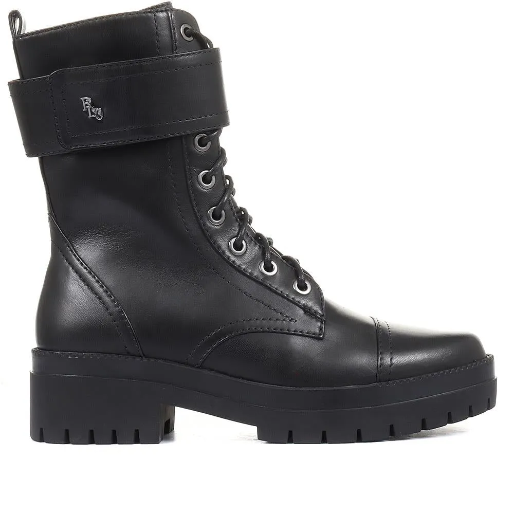 Olga-07 Leather Biker Boots - SINO34500 / 320 491 sold by Shoe-Shop product image thumbnail 3