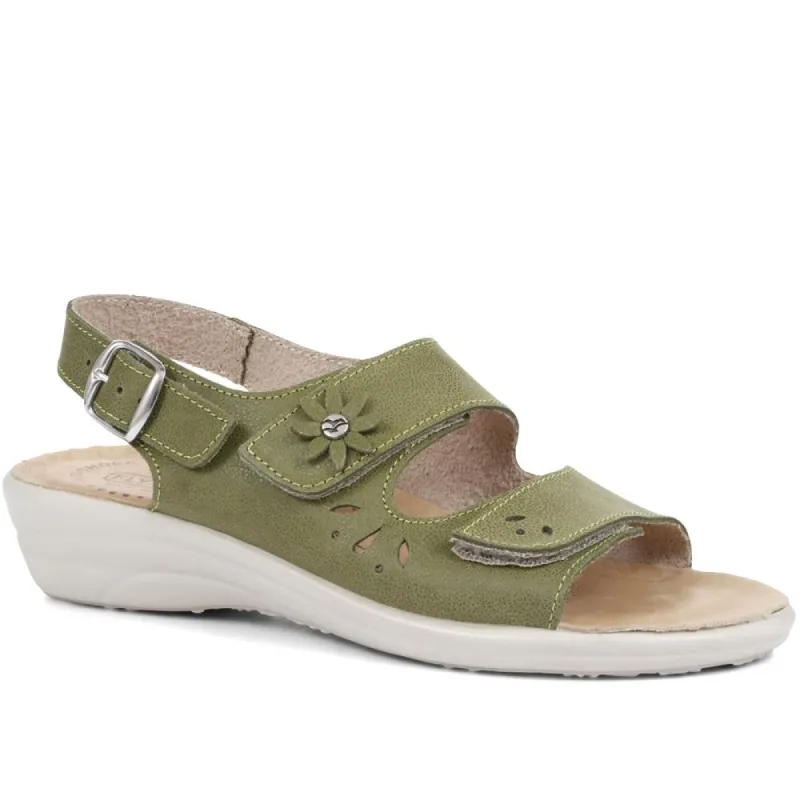 Fully Adjustable Leather Sandals - FLY35023 / 321 282 sold by Shoe-Shop