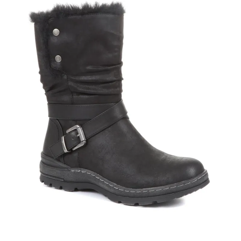 Slouch Biker Boots - WOIL34031 / 320 787 sold by Shoe-Shop