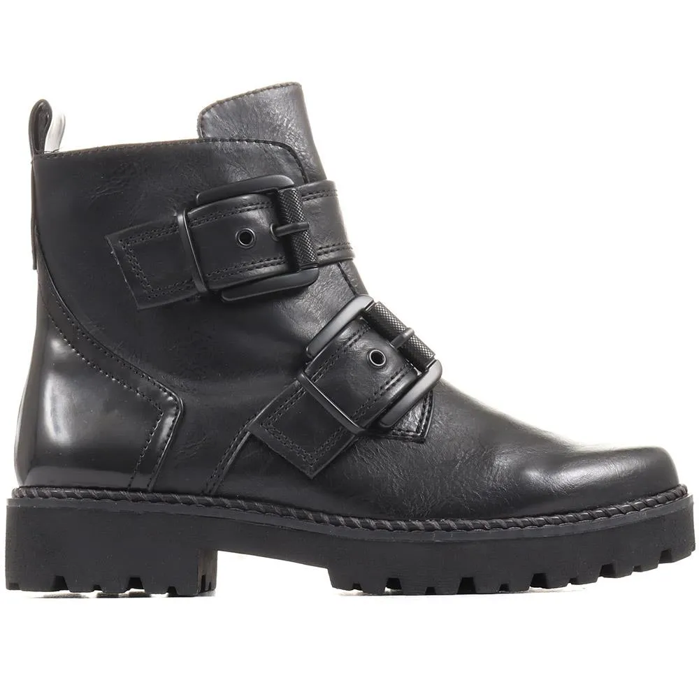 Chunky Biker Boots - WEN34505 / 320 720 sold by Shoe-Shop product image thumbnail 2