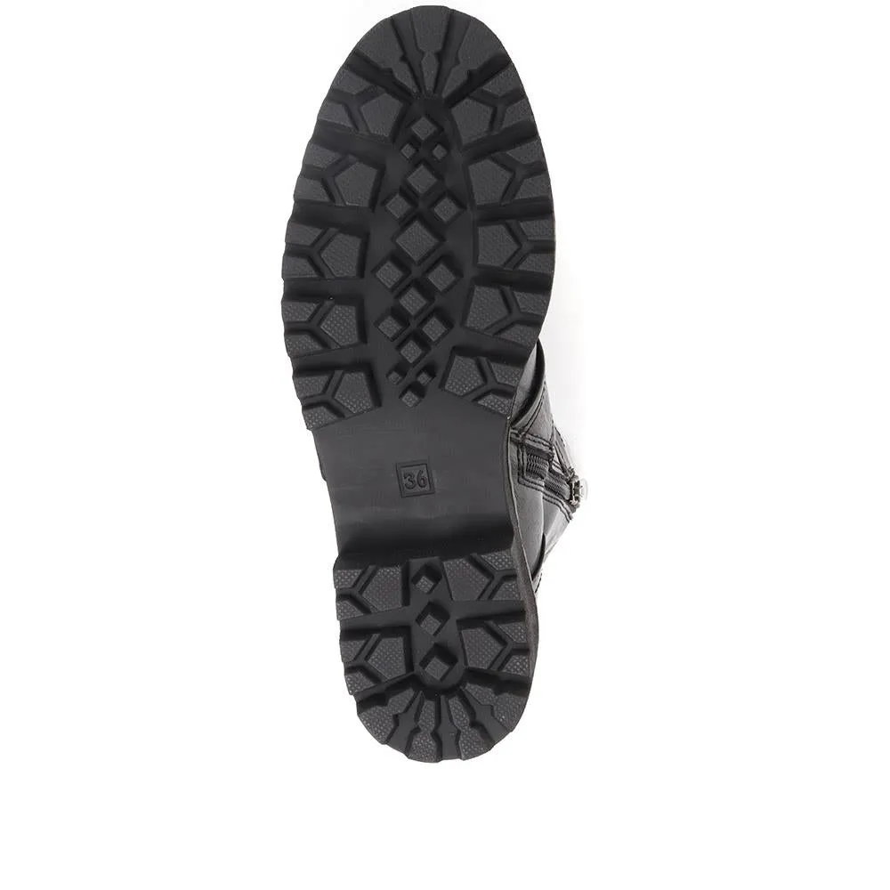 Chunky Biker Boots - WEN34505 / 320 720 sold by Shoe-Shop product image thumbnail 5