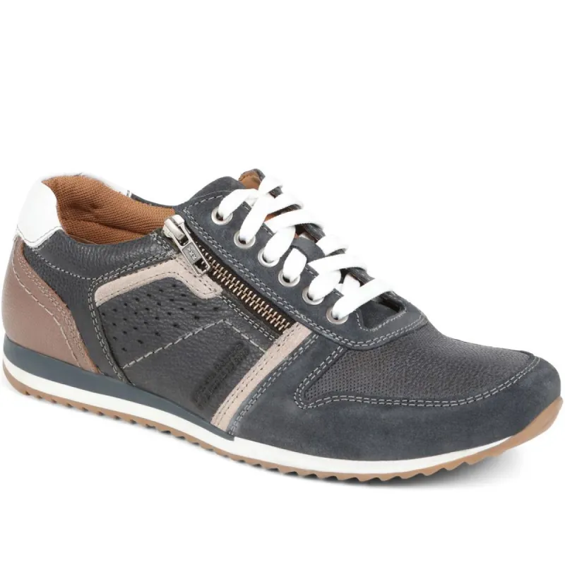 Lace-Up Leather Trainers - PARK37003 / 323 394 sold by Shoe-Shop