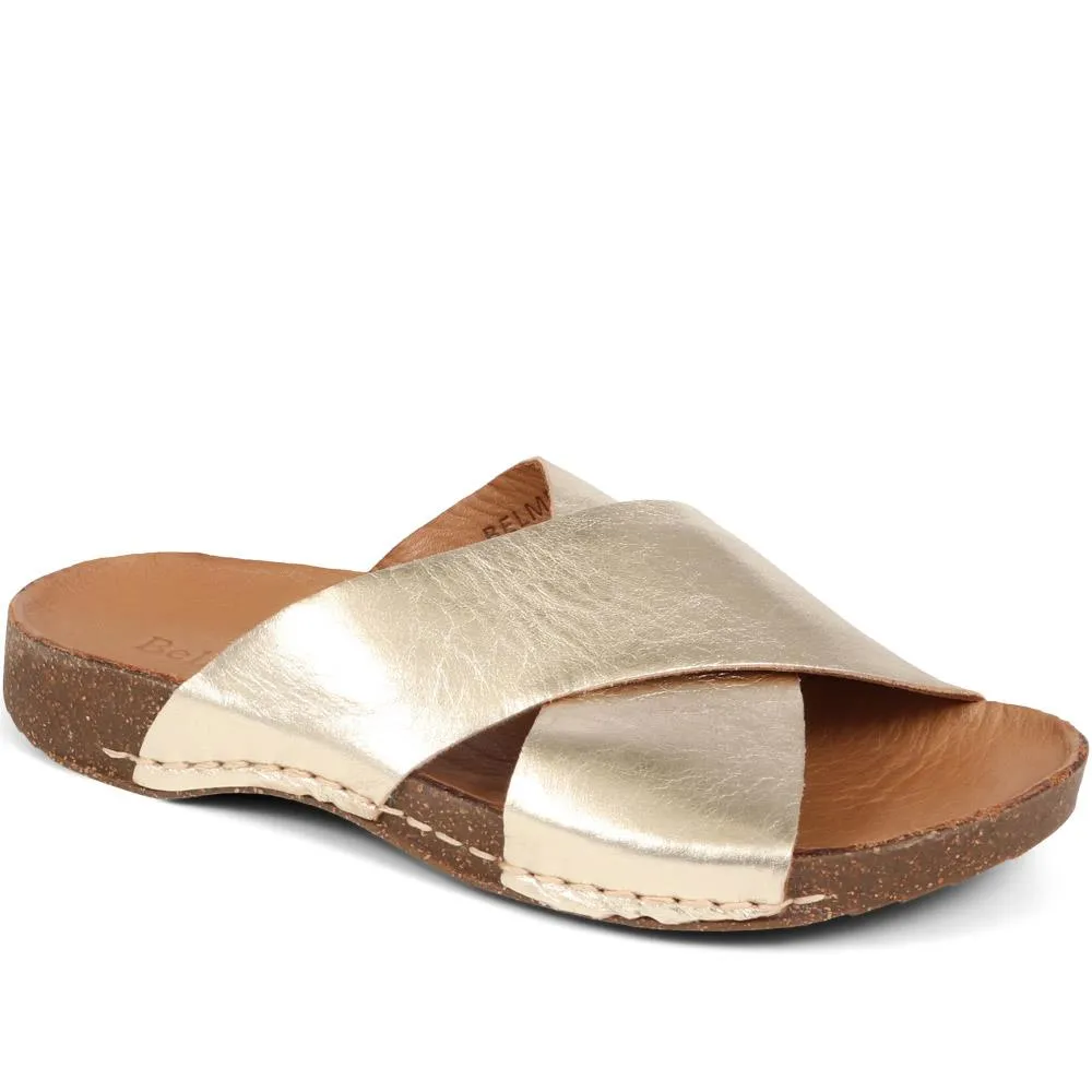Leather Cross Strap Sandals - BELMET37021 / 323 857 sold by Shoe-Shop product image thumbnail 4