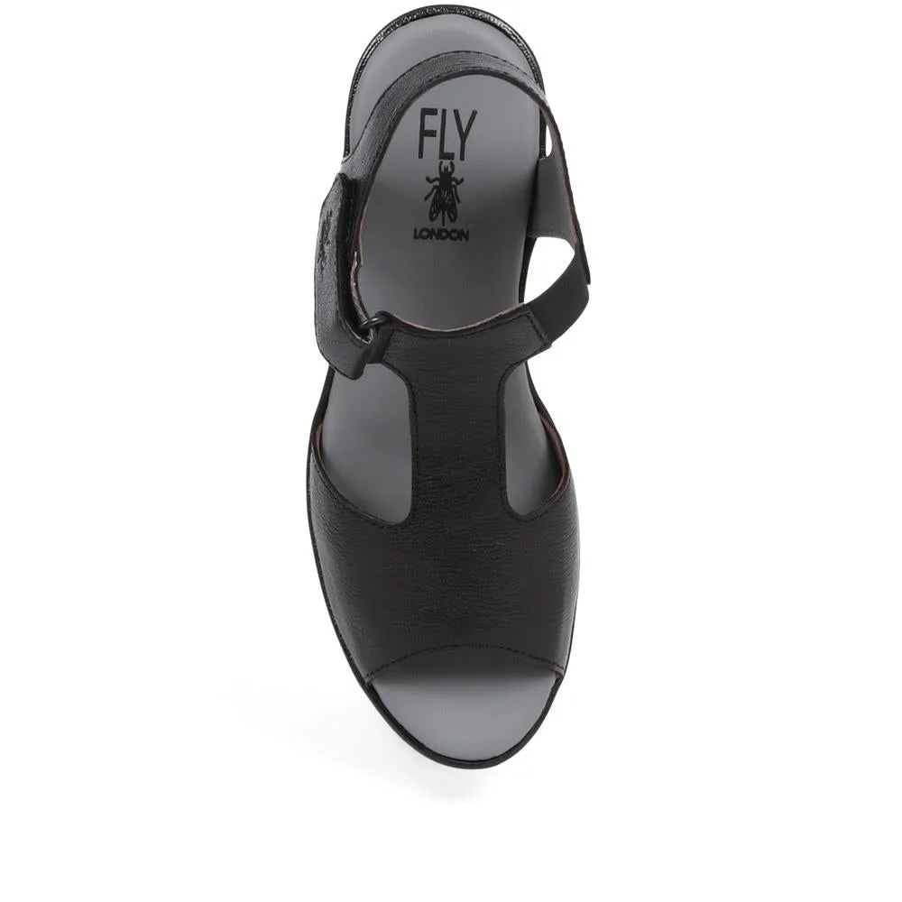 Leather Wedge Sandals - FLYLO37007 / 323 681 sold by Shoe-Shop product image thumbnail 5