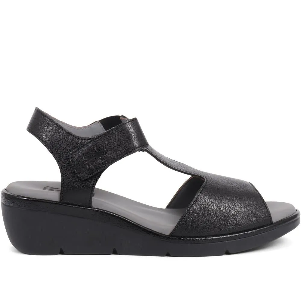 Leather Wedge Sandals - FLYLO37007 / 323 681 sold by Shoe-Shop product image thumbnail 2