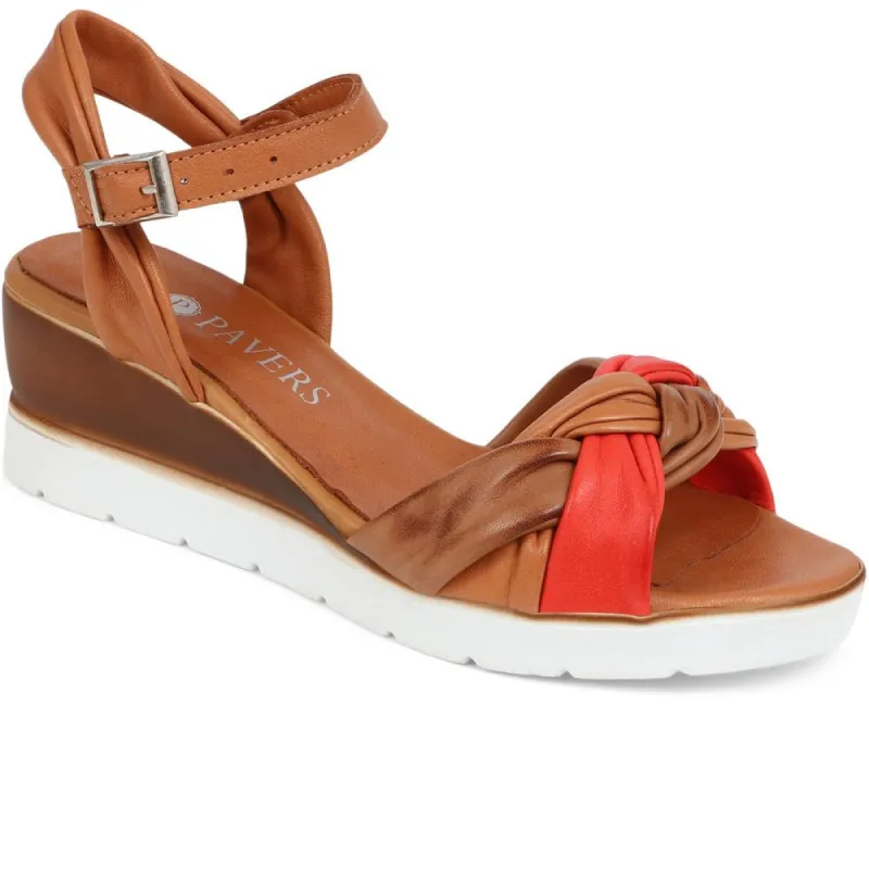 Adjustable Wedge-Heel Sandals  - KAP39003 / 325 555 sold by Shoe-Shop