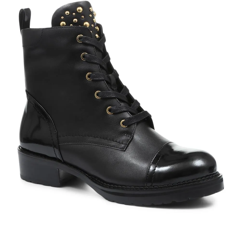 Eloise Studded Lace-Up Biker Boot - ELOISE / 318 108 sold by Shoe-Shop