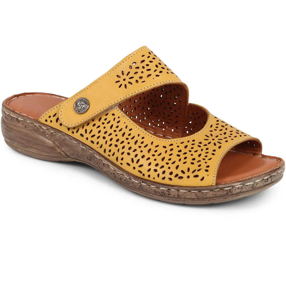 Touch-Fasten Leather Mule Sandals - DRTMA39005 / 325 497 sold by Shoe-Shop product image thumbnail 4