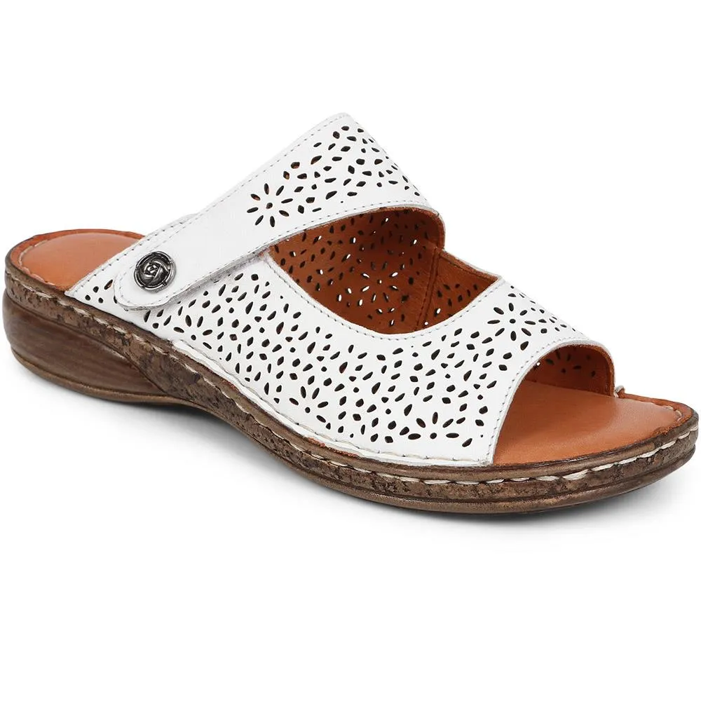 Touch-Fasten Leather Mule Sandals - DRTMA39005 / 325 497 sold by Shoe-Shop product image thumbnail 2
