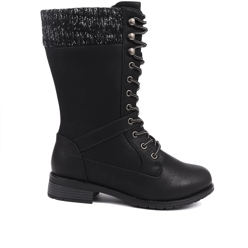 Lace Up Calf Boots - LYVIA / 324 949 sold by Shoe-Shop product image thumbnail 2
