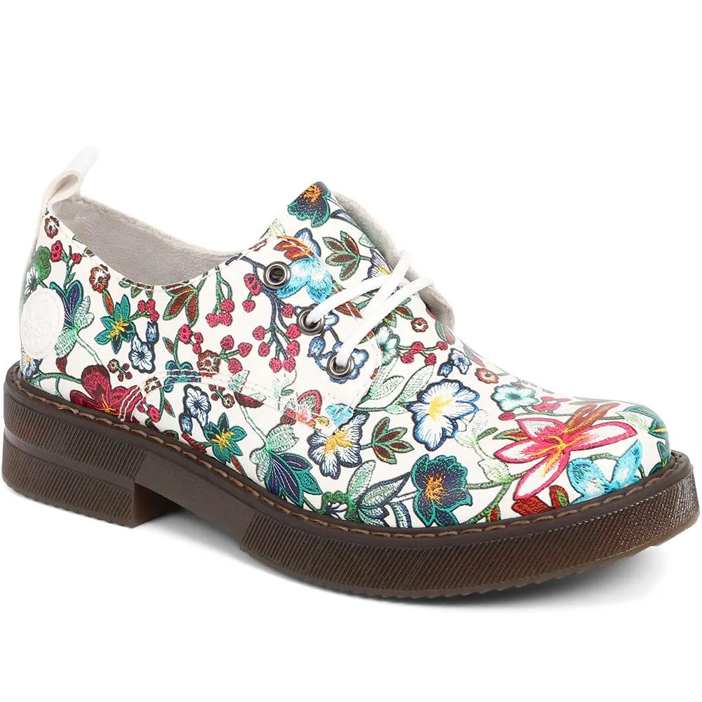 Floral Lace Up Brogues - RKR37511 / 323 715 sold by Shoe-Shop