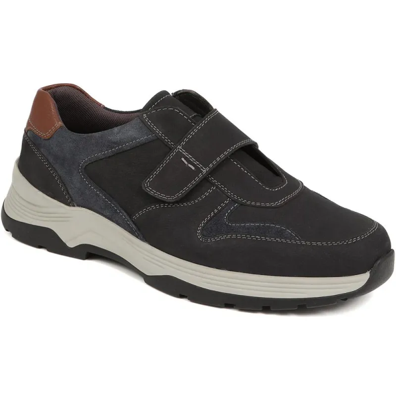 Touch-Fasten Leather Trainers  - TOBY / 325 170 sold by Shoe-Shop