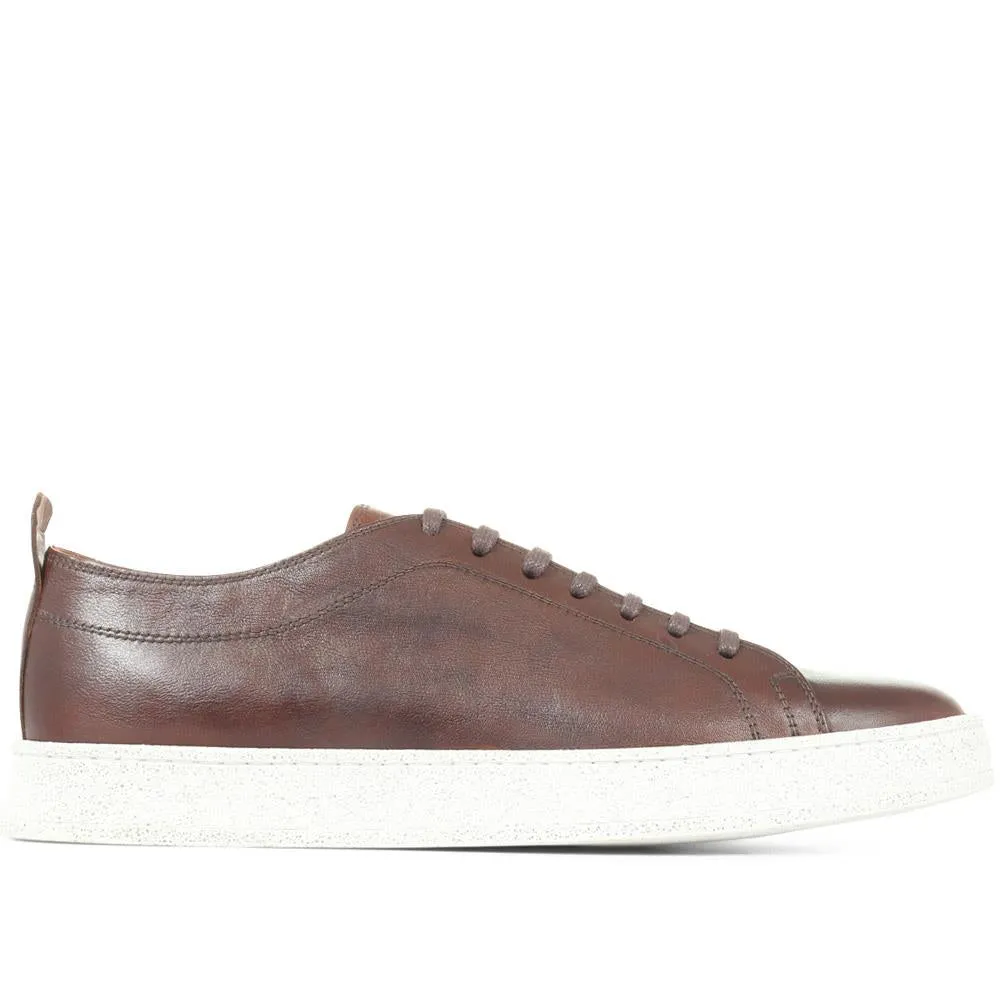 Southfields Lace-Up Leather Trainers - SOUTHFIELDS / 322 072 sold by Shoe-Shop product image thumbnail 4