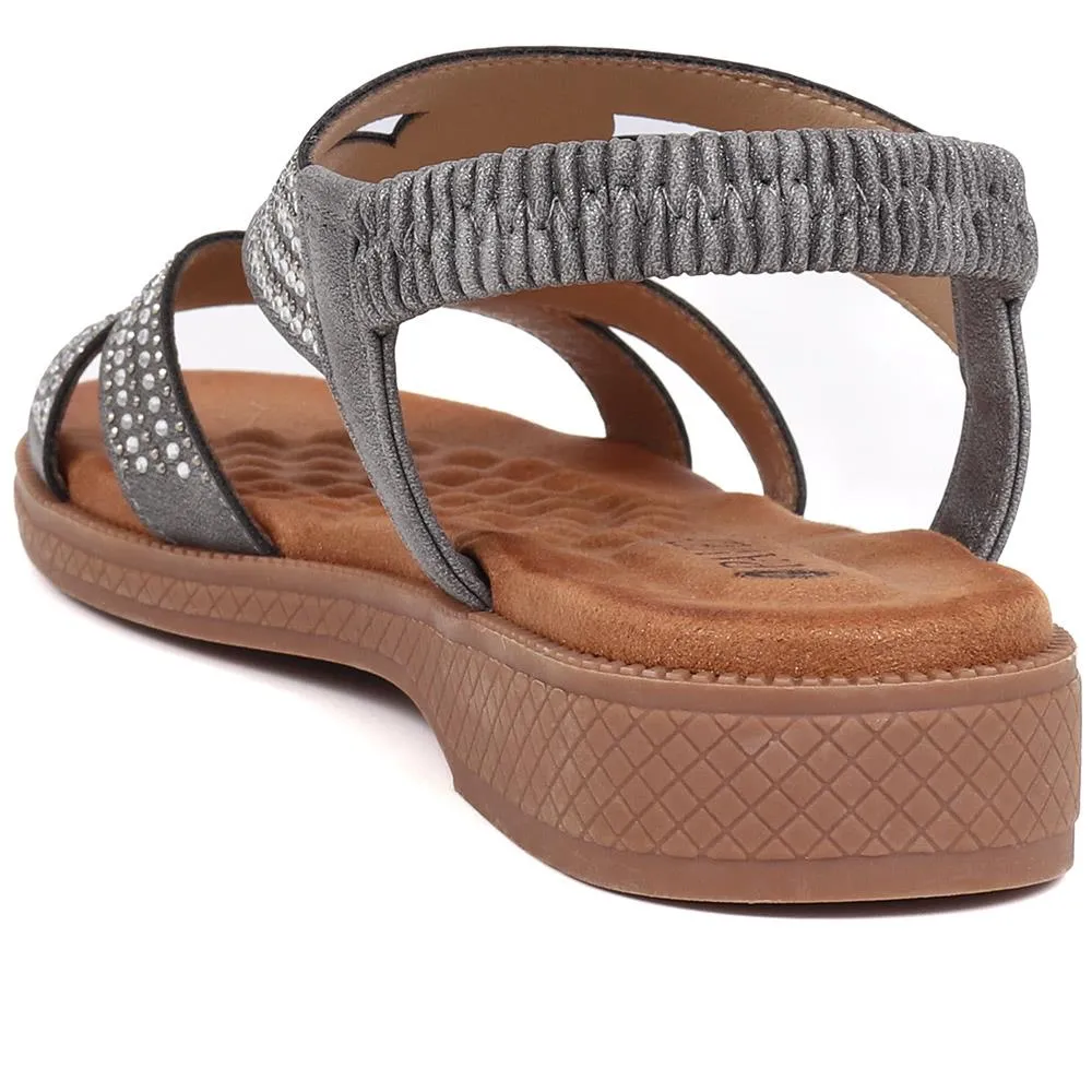 Embellished Flat Strappy Sandals - BELBAIZH39029 / 325 139 sold by Shoe-Shop product image thumbnail 4