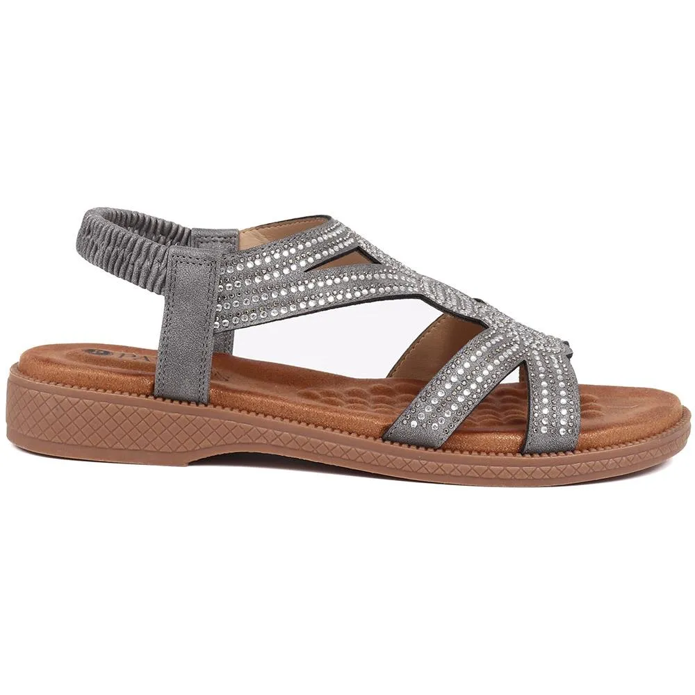 Embellished Flat Strappy Sandals - BELBAIZH39029 / 325 139 sold by Shoe-Shop product image thumbnail 3