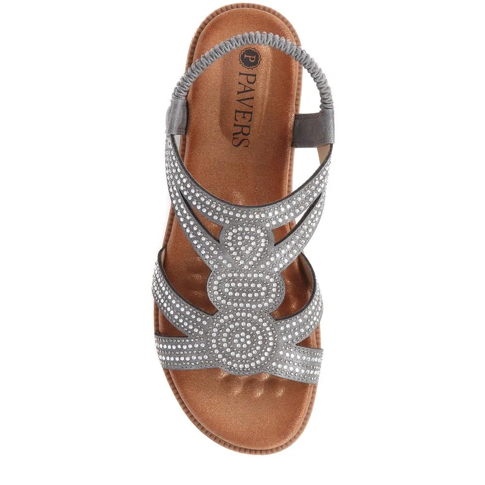 Embellished Flat Strappy Sandals - BELBAIZH39029 / 325 139 sold by Shoe-Shop product image thumbnail 5