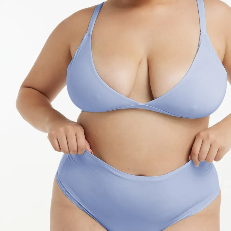 High-Rise Thong - Super Stretch - Frost sold by Peach Underwear