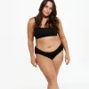 Mid-Rise Bikini - Seamless Eco - Black sold by Peach Underwear