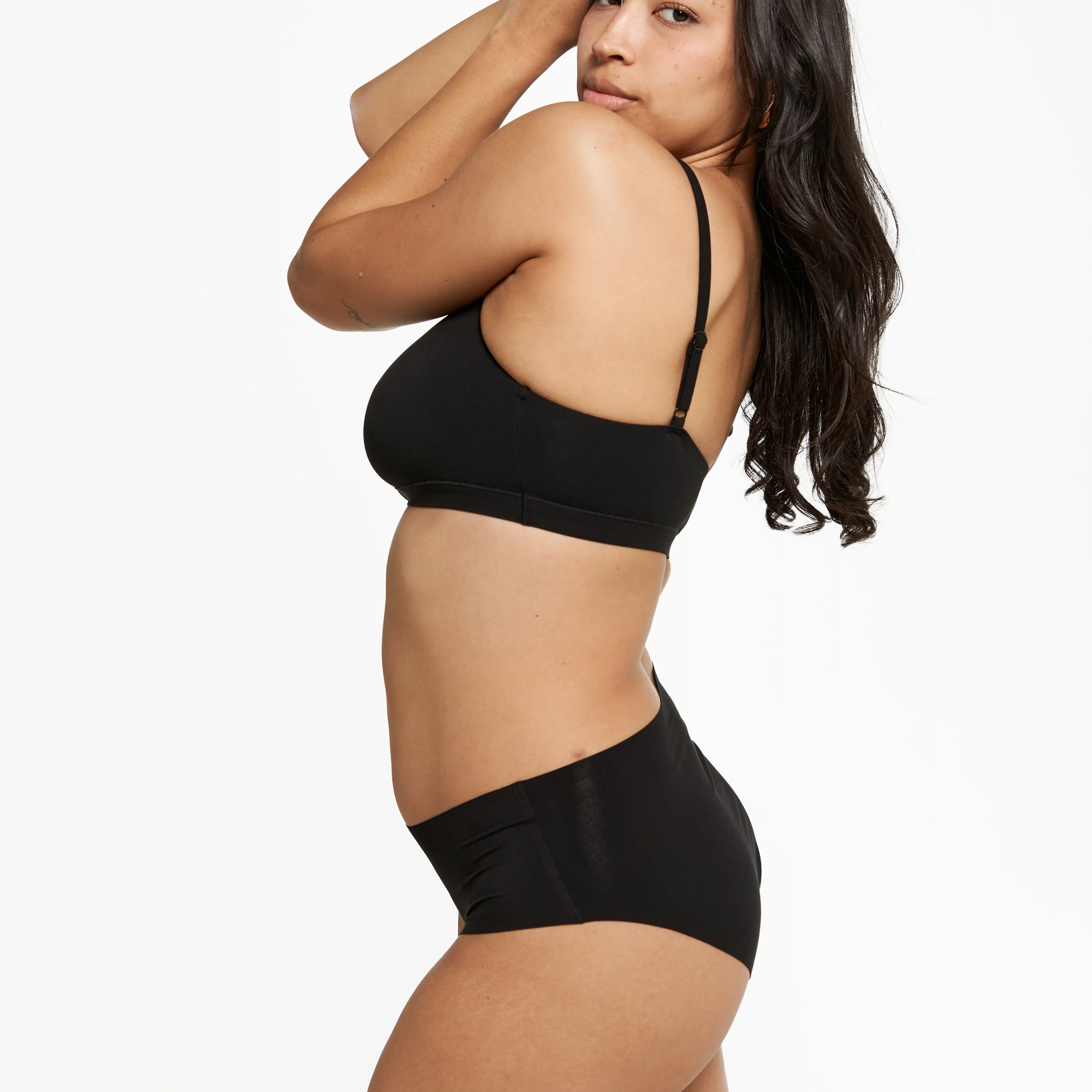 Mid-Rise Bikini - Seamless Eco - Black sold by Peach Underwear product image thumbnail 4