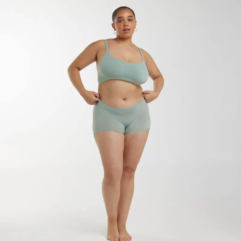 Original-Rise Boyleg - Super Stretch - Olive sold by Peach Underwear