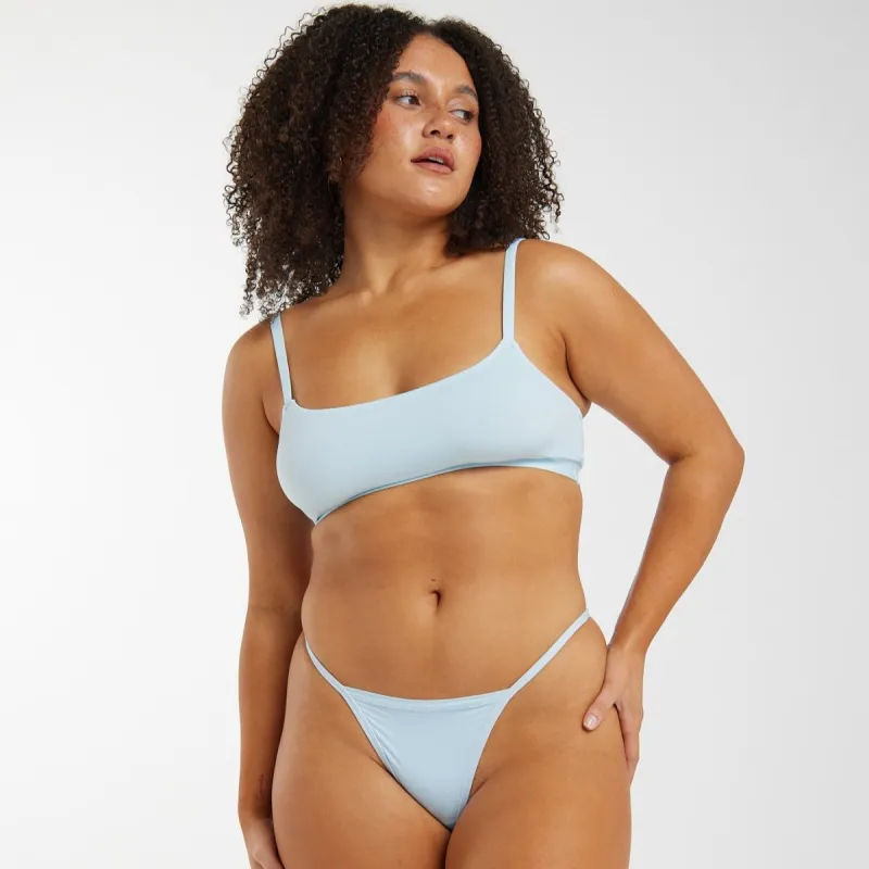 T-String - Super Stretch - Sky Blue sold by Peach Underwear