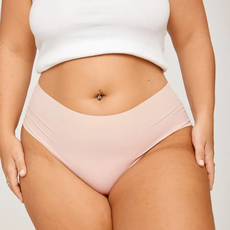 Mid-Rise Cheeky - Seamless Ultrasmooth - Luna sold by Peach Underwear