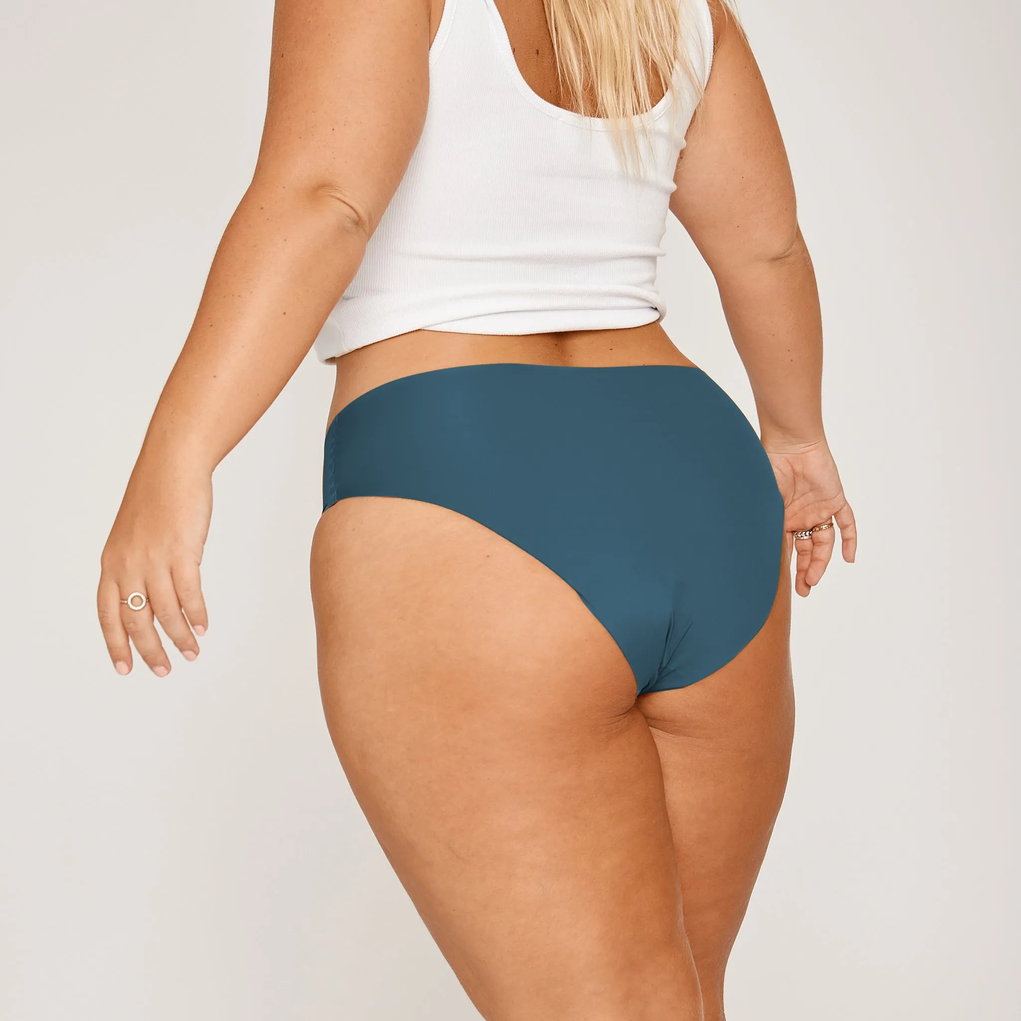 Mid-Rise Bikini Brief - Seamless Ultrasmooth - Neptune sold by Peach Underwear product image thumbnail 4