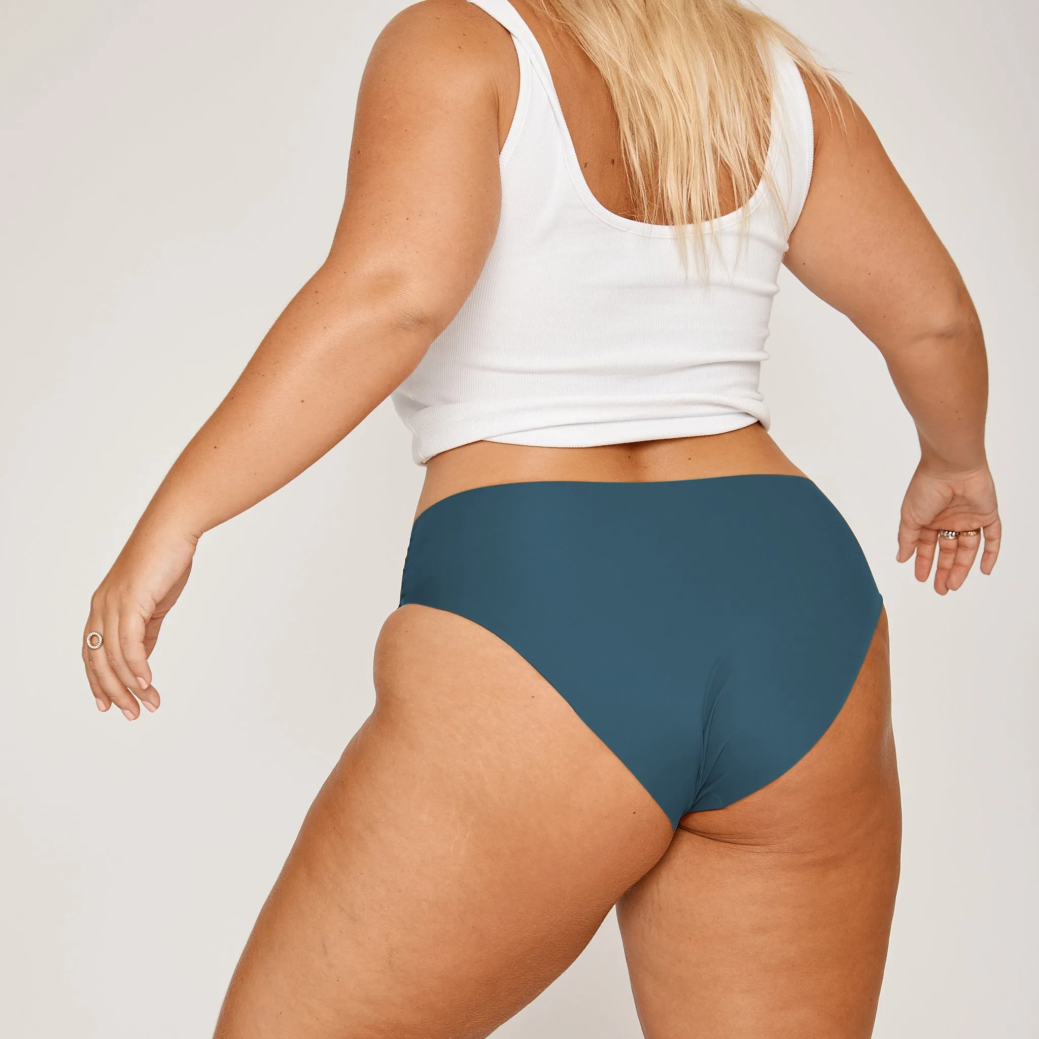 Mid-Rise Bikini Brief - Seamless Ultrasmooth - Neptune sold by Peach Underwear product image thumbnail 5