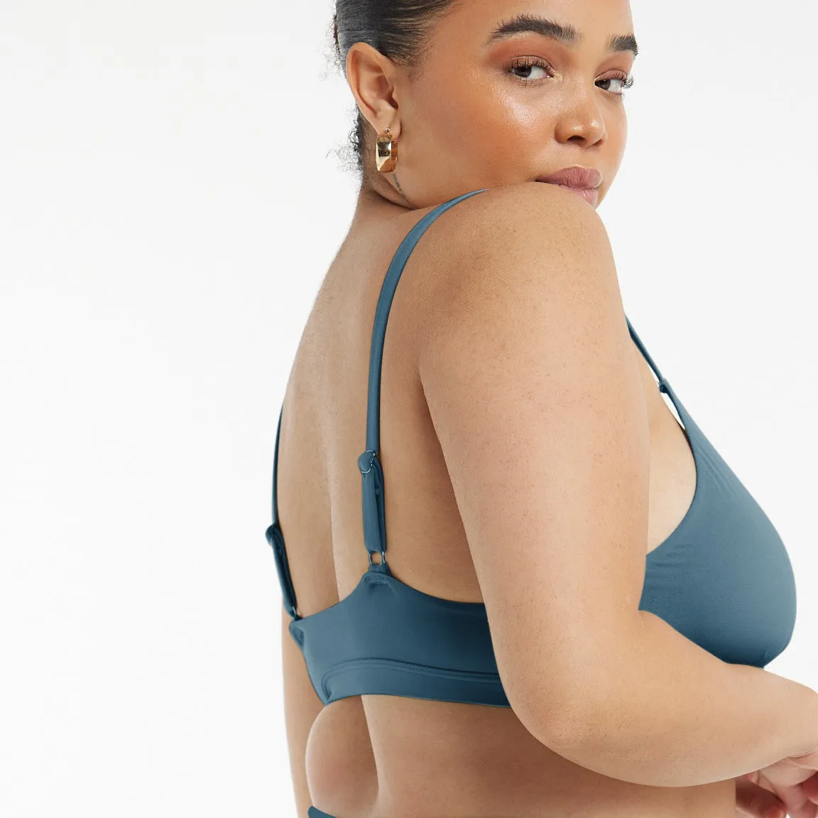 Triangle Bralette - Super Stretch - Neptune sold by Peach Underwear product image thumbnail 3