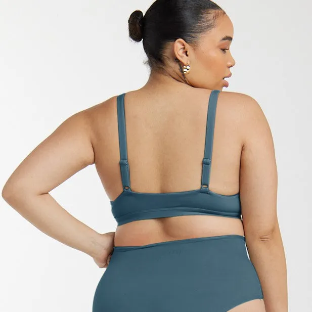 Triangle Bralette - Super Stretch - Neptune sold by Peach Underwear product image thumbnail 2