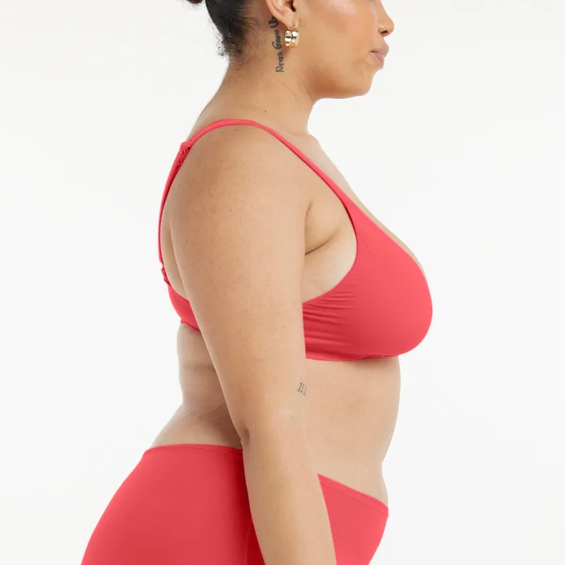 Triangle Bralette - Super Stretch - Rosewood sold by Peach Underwear