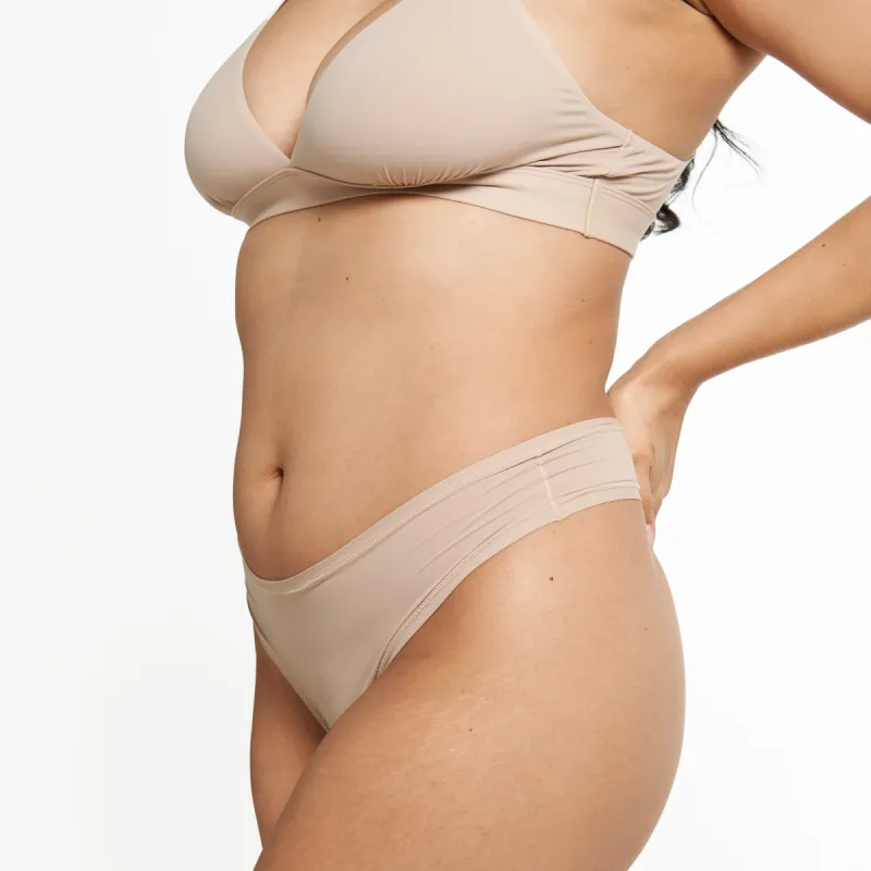 Original-Rise Thong - Super Stretch - Latte sold by Peach Underwear