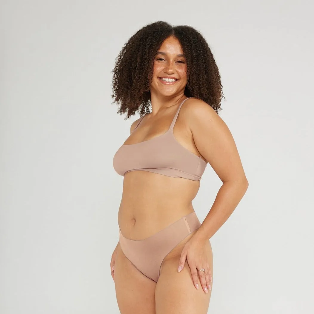 Original-Rise Thong - Seamless Cotton - Latte sold by Peach Underwear product image thumbnail 3