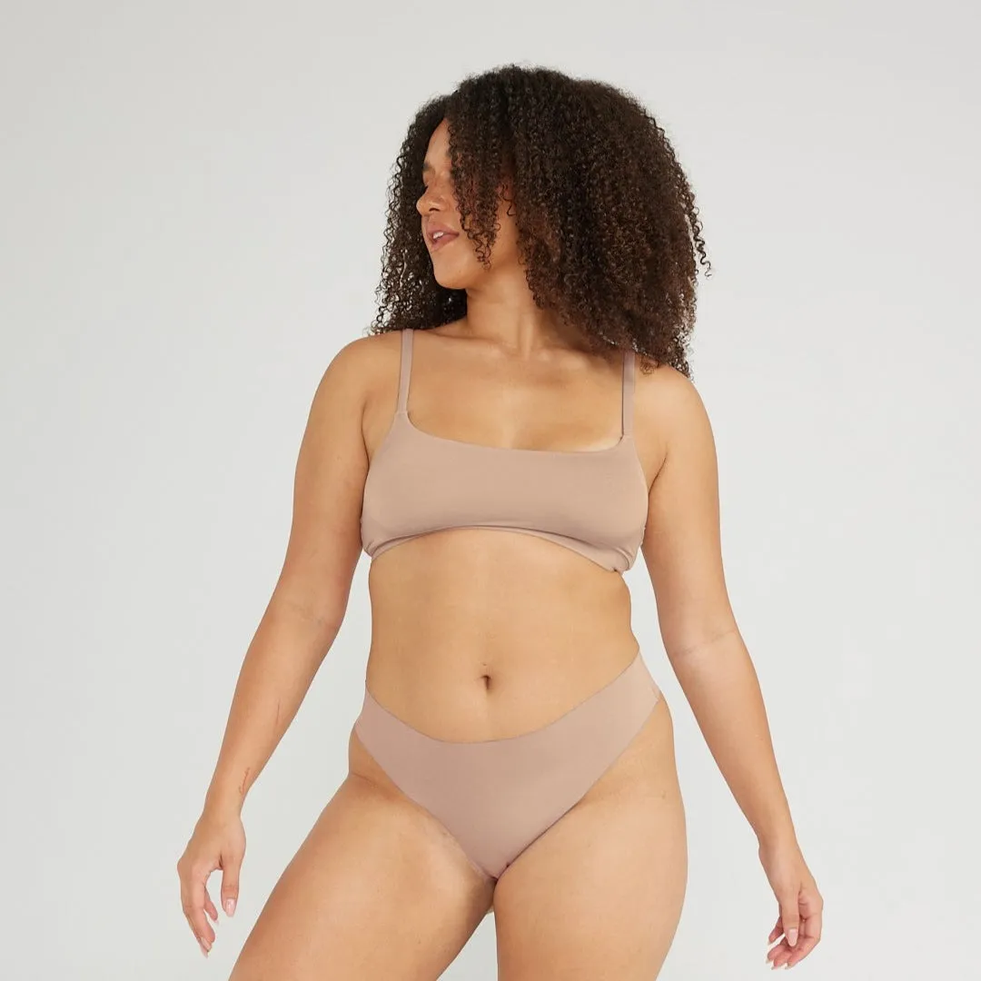 Original-Rise Thong - Seamless Cotton - Latte sold by Peach Underwear product image thumbnail 2