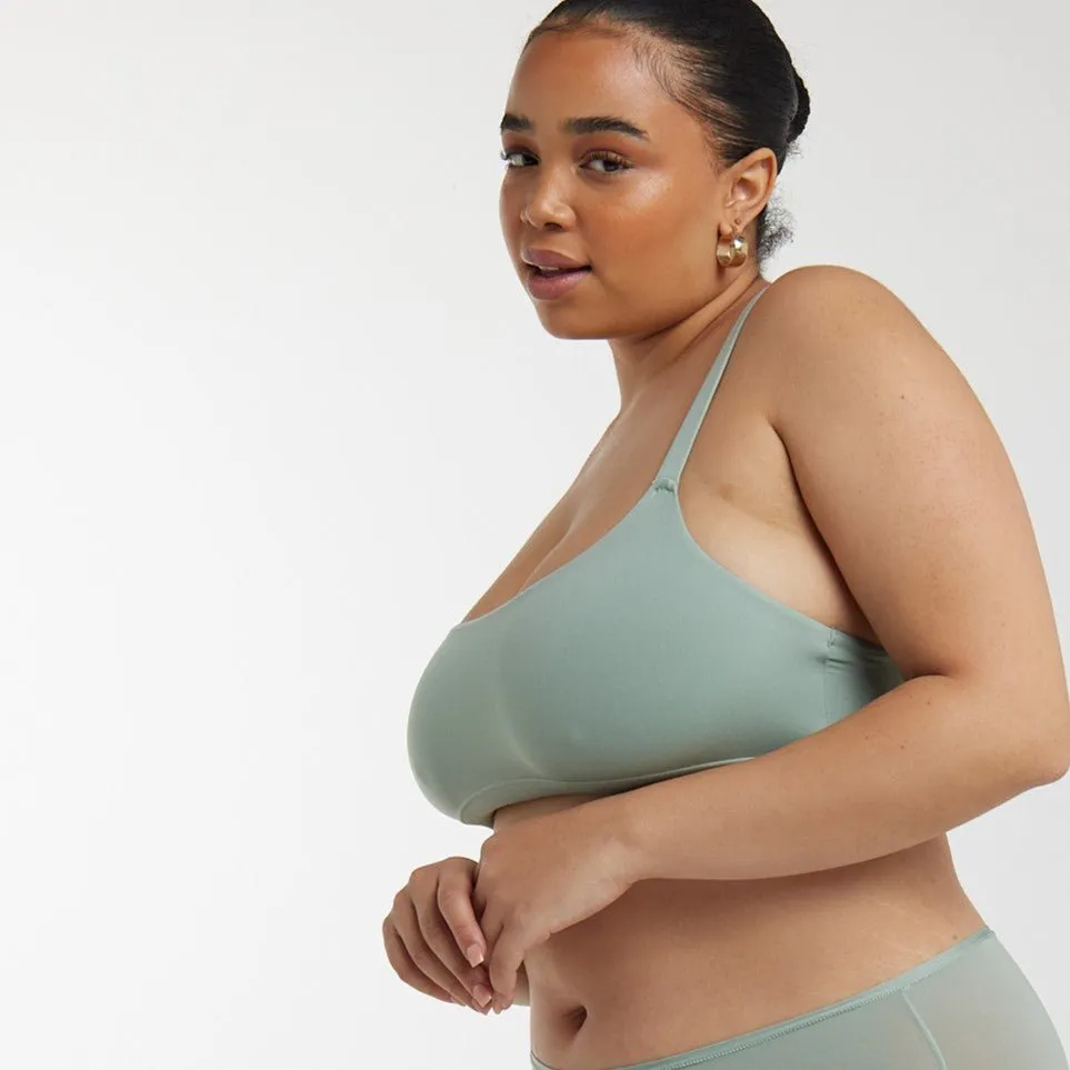 Scoop Bralette - Super Stretch - Olive sold by Peach Underwear