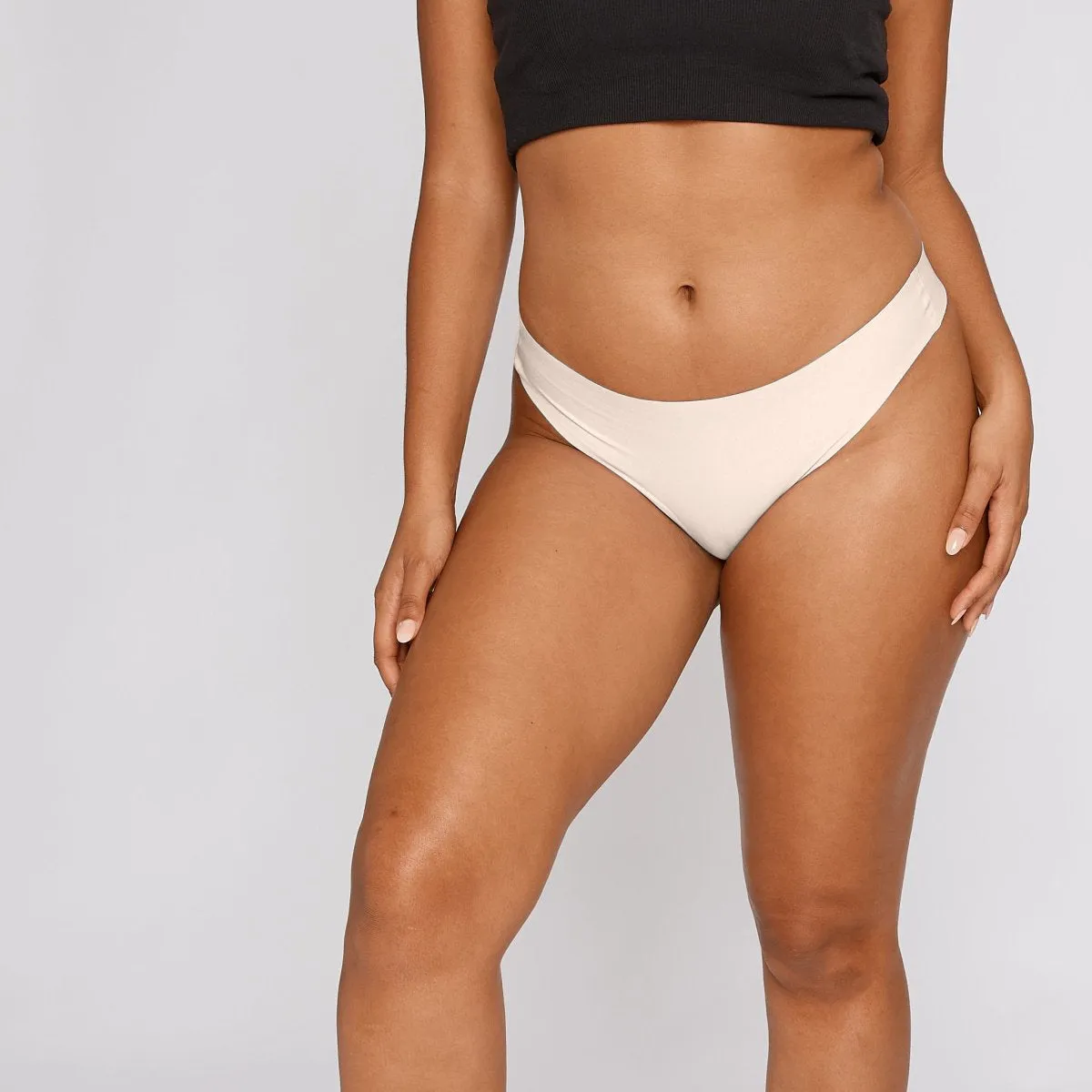 Original-Rise Thong - Seamless Cotton - Vanilla sold by Peach Underwear product image thumbnail 2
