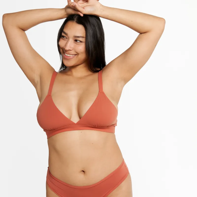 Triangle Bralette - Super Stretch - Spice sold by Peach Underwear