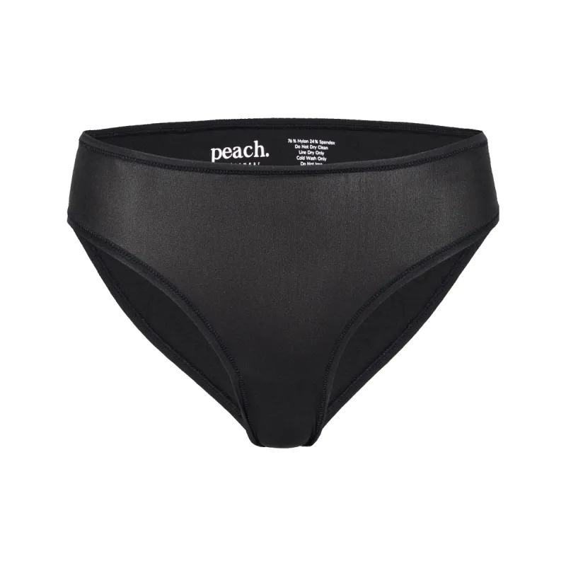 Original-Rise Cheeky - Super Stretch - Black sold by Peach Underwear