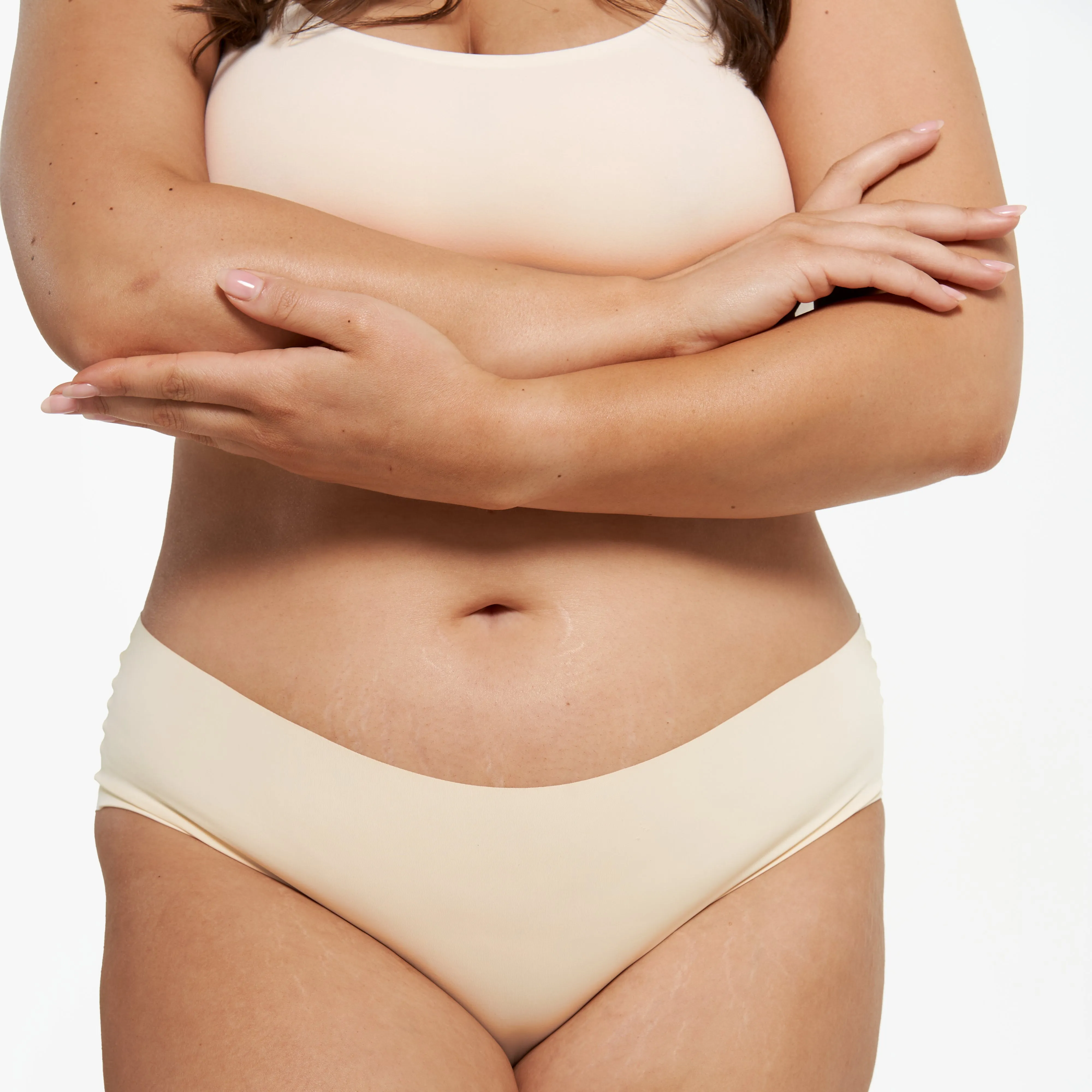 Mid-Rise Bikini Brief - Seamless Ultrasmooth - Vanilla sold by Peach Underwear product image thumbnail 4