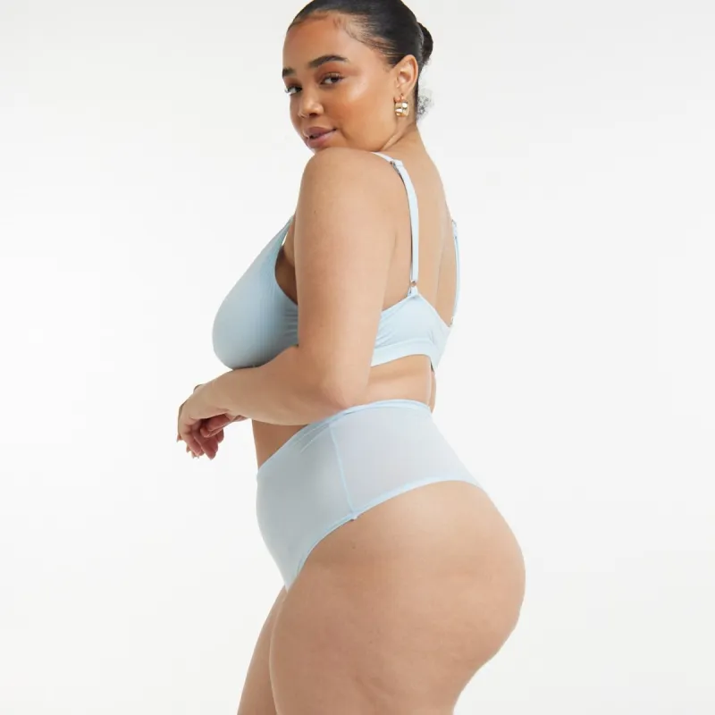High-Rise Thong - Super Stretch - Sky Blue sold by Peach Underwear