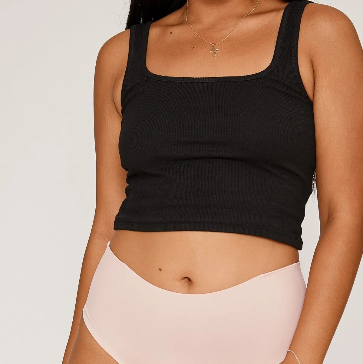 Cotton Sleep Tank - Black sold by Peach Underwear product image thumbnail 5