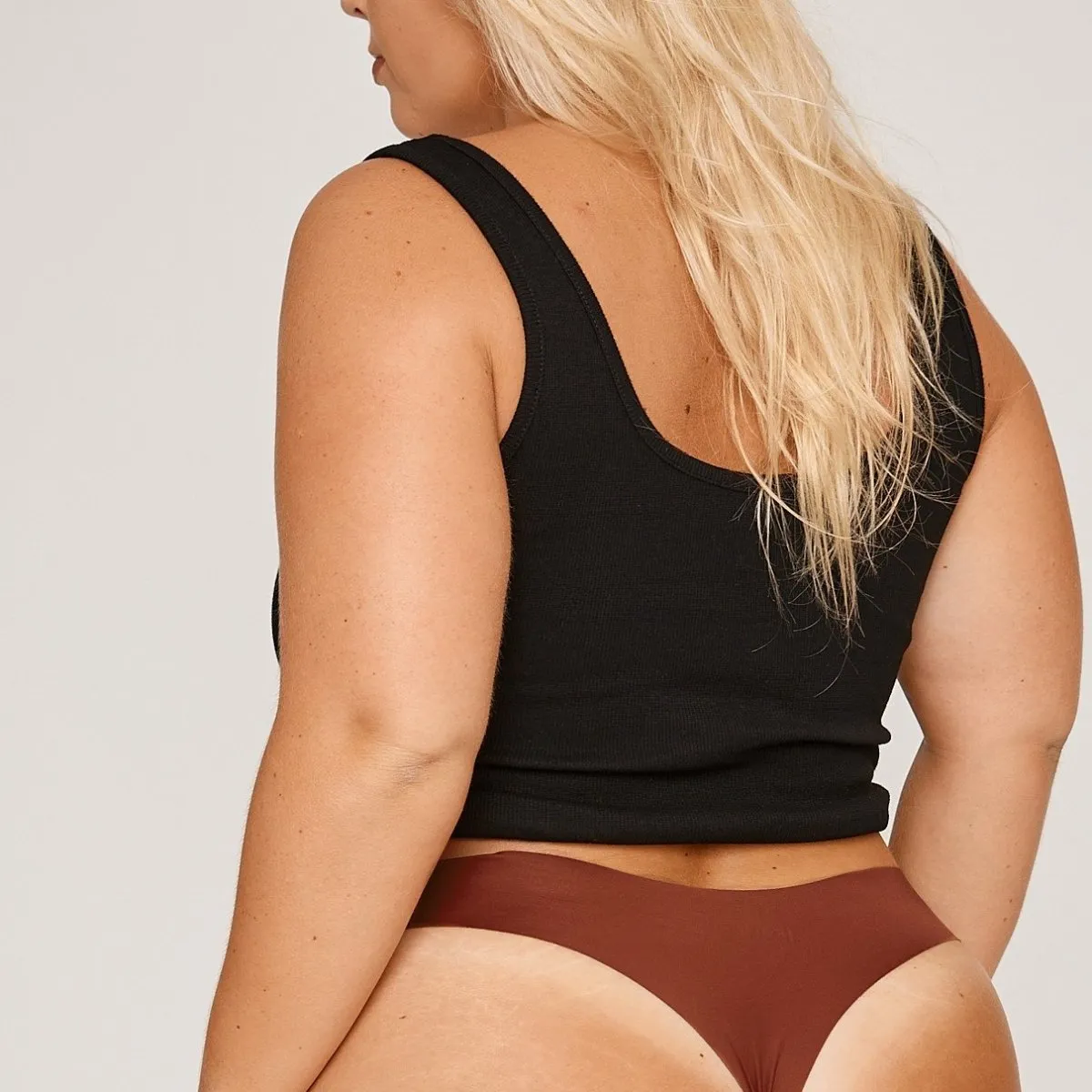 Cotton Sleep Tank - Black sold by Peach Underwear product image thumbnail 3