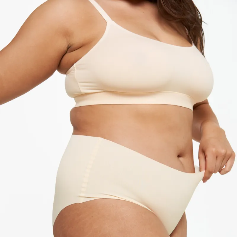 High-Rise Bikini Brief - Seamless Ultrasmooth - Vanilla sold by Peach Underwear