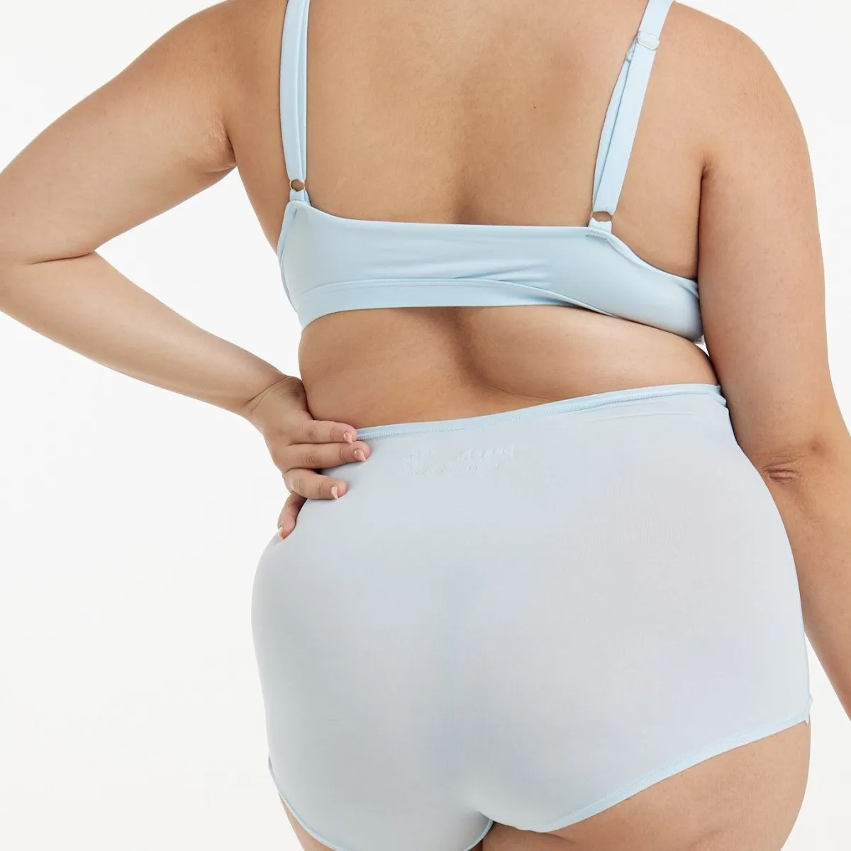 High-Rise Boyleg - Super Stretch - Sky Blue sold by Peach Underwear