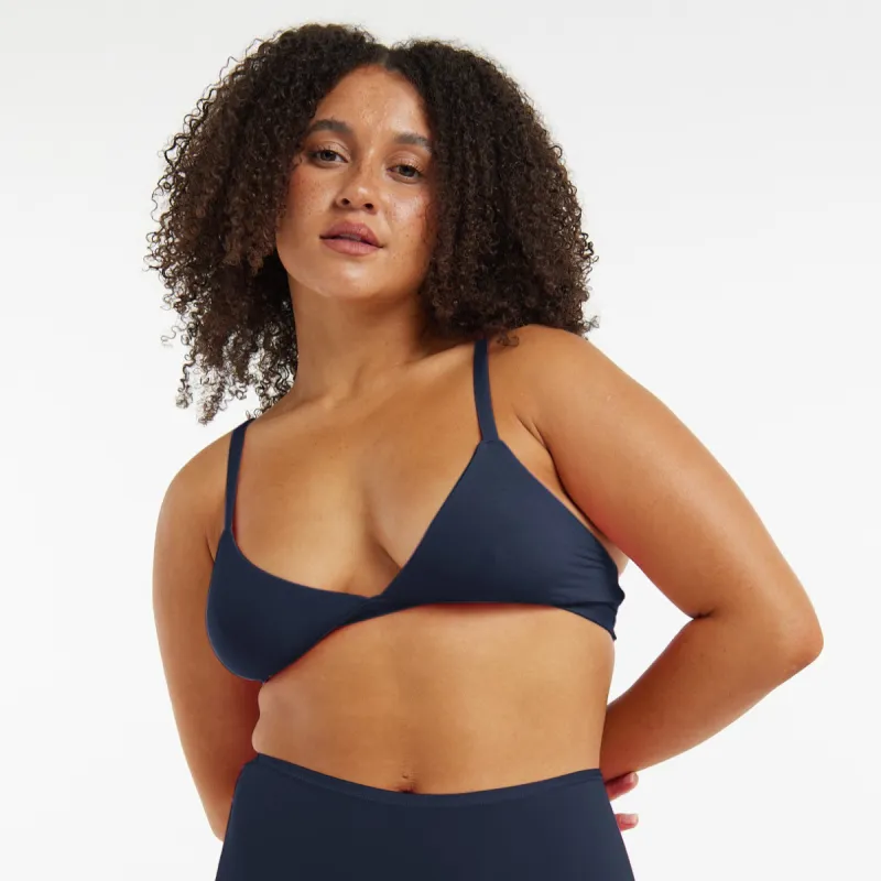 Triangle Bralette - Super Stretch - Ink sold by Peach Underwear