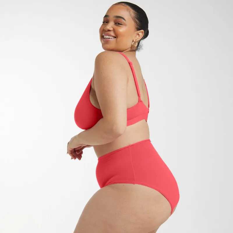 High-Rise Bikini - Super Stretch - Rosewood sold by Peach Underwear
