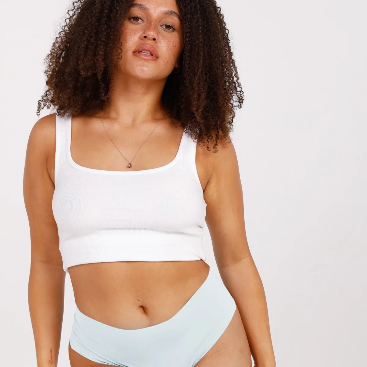 Mid-Rise Thong - Seamless Ultrasmooth - Sky Blue sold by Peach Underwear product image thumbnail 2