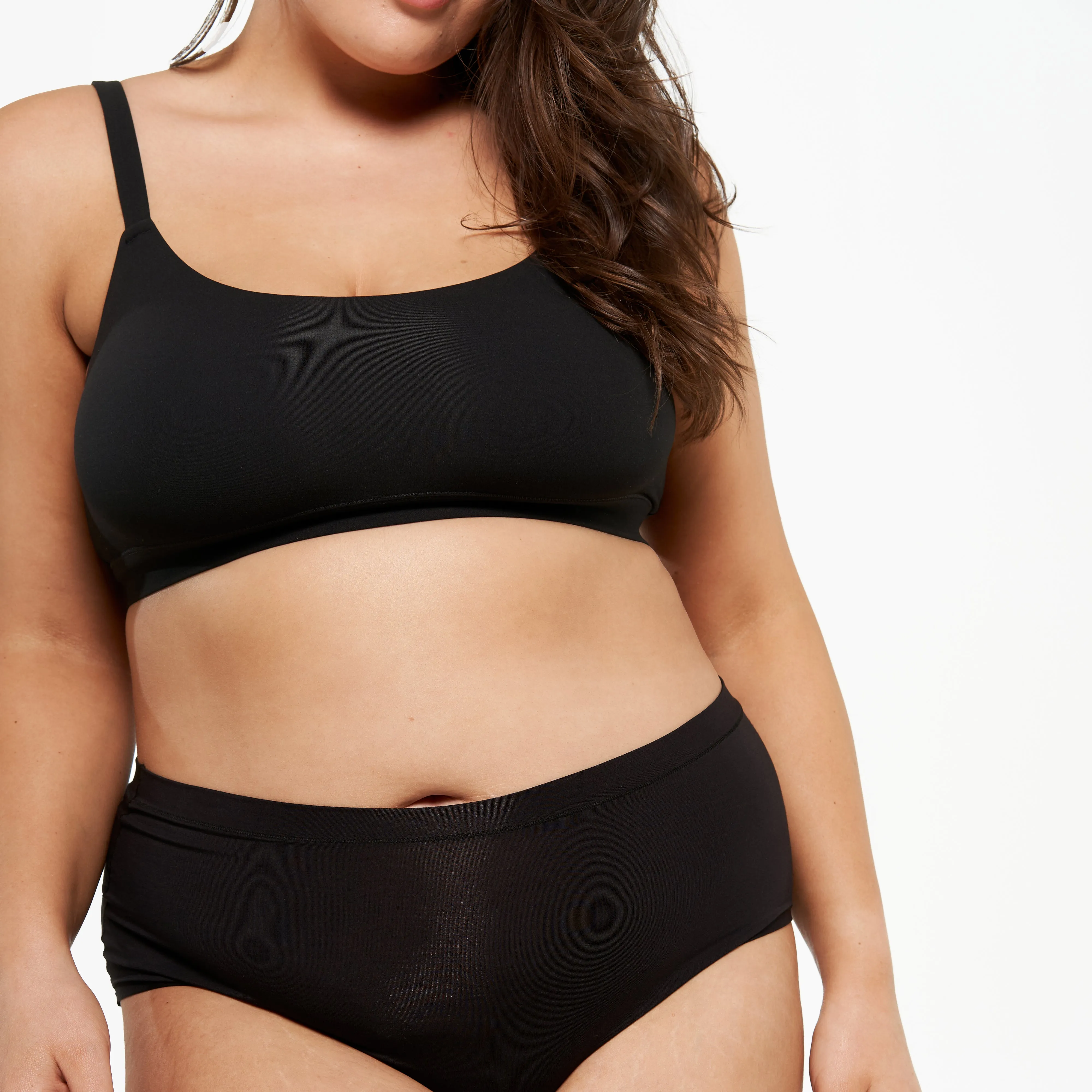 7-Pack High-Rise Bikini Brief - Bamboo Butter - Black sold by Peach Underwear product image thumbnail 3